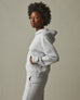 Women's French Terry Pullover Hoodie - Ash Heather